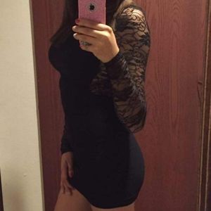 Bebe bodycon black dress